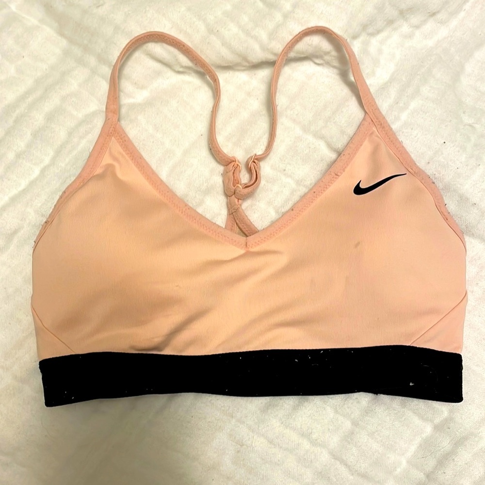 Peach Sports Bra.